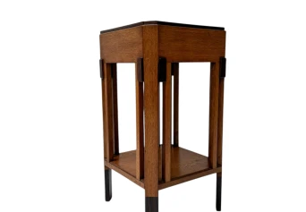 Art Deco Modernist Pedestal by Anton Lucas for N.V. Meubelkunst Leiden, 1920s